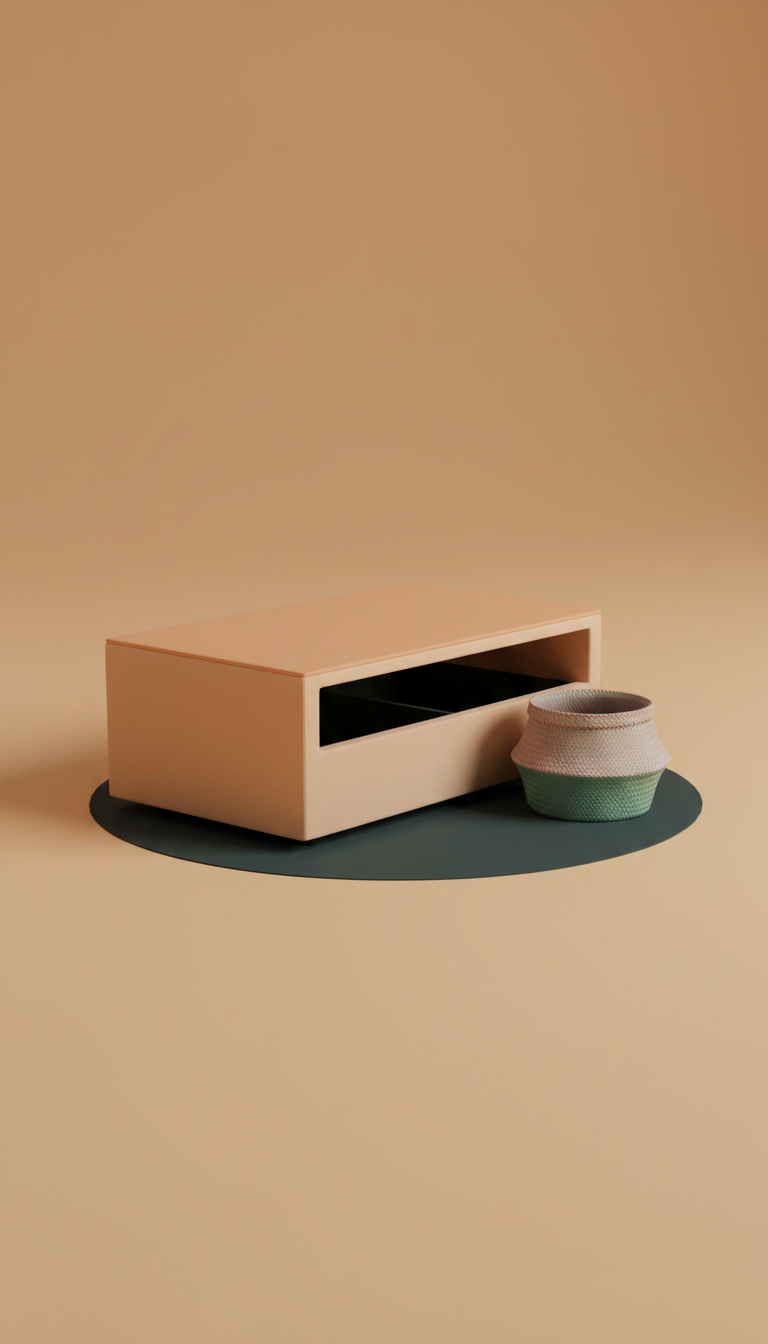 Ottoman Coffee Table with Hidden Storage