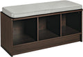 Cushioned 3-Cube Storage Bench