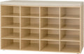 Cushioned Cubby Shoe Storage Bench