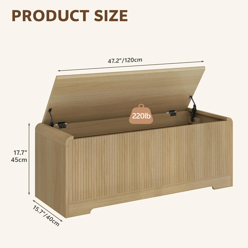 Lift Top Wooden Storage Chest