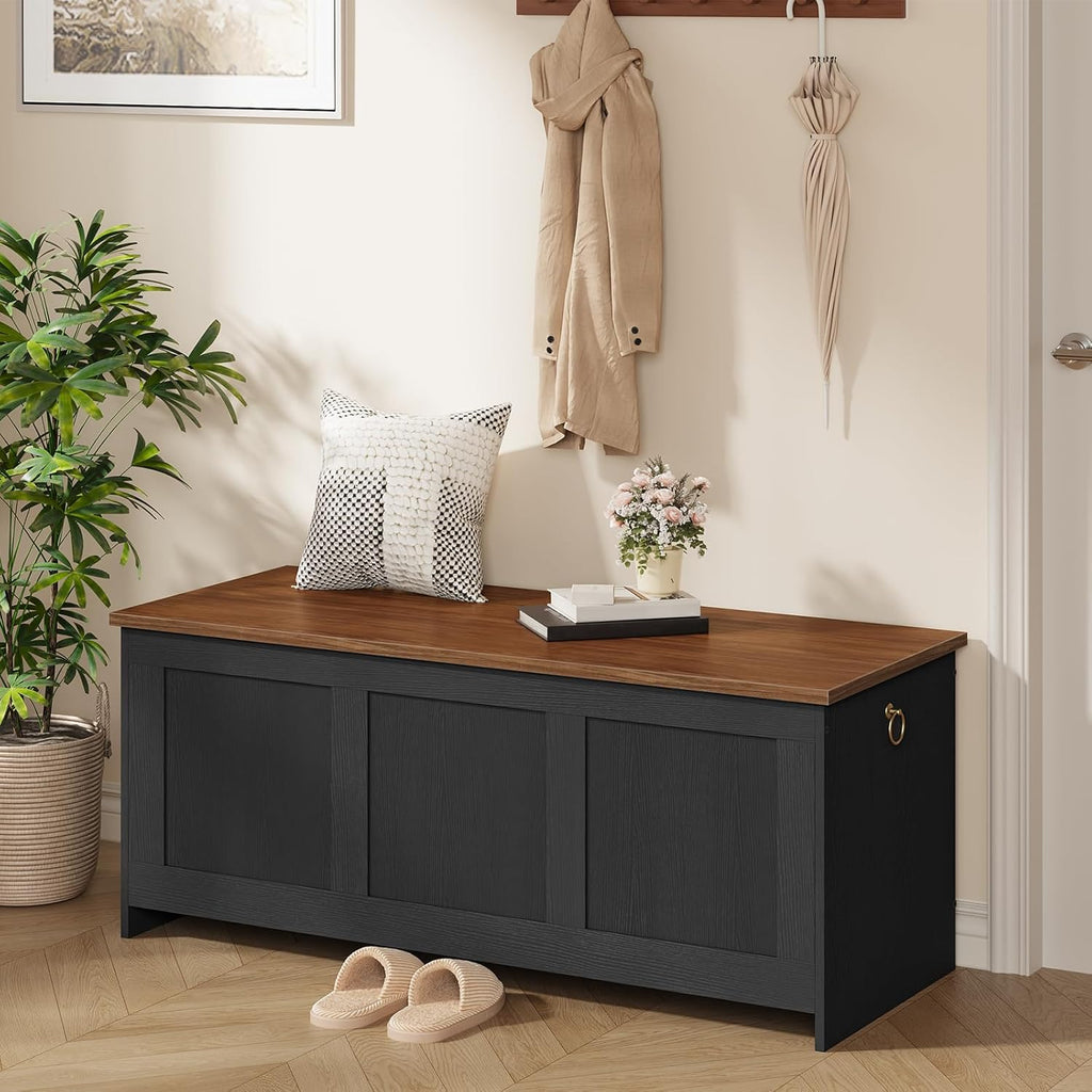 Lift Top Retro Storage Chest Bench