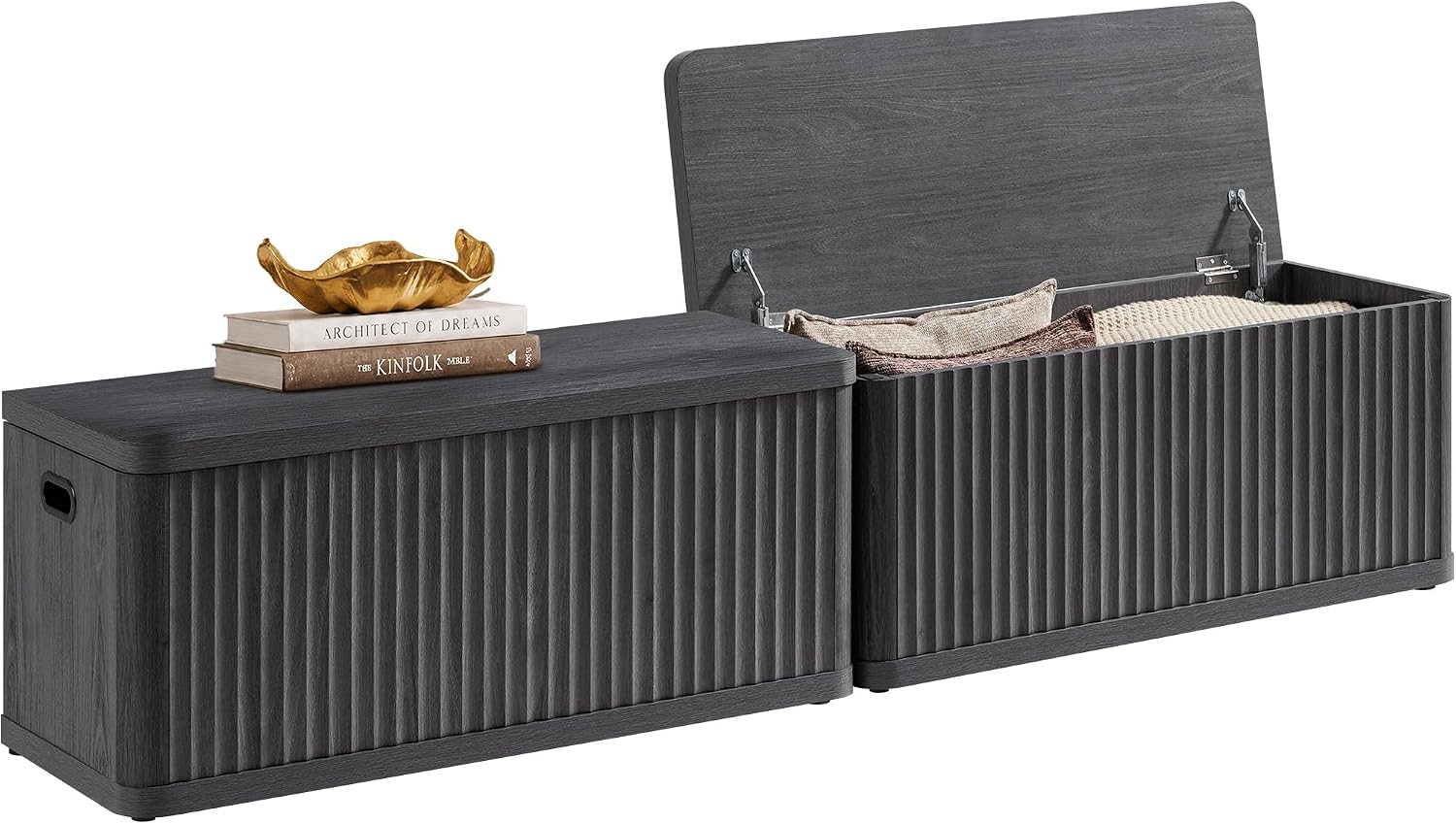 Lift Top Wooden Storage Bench