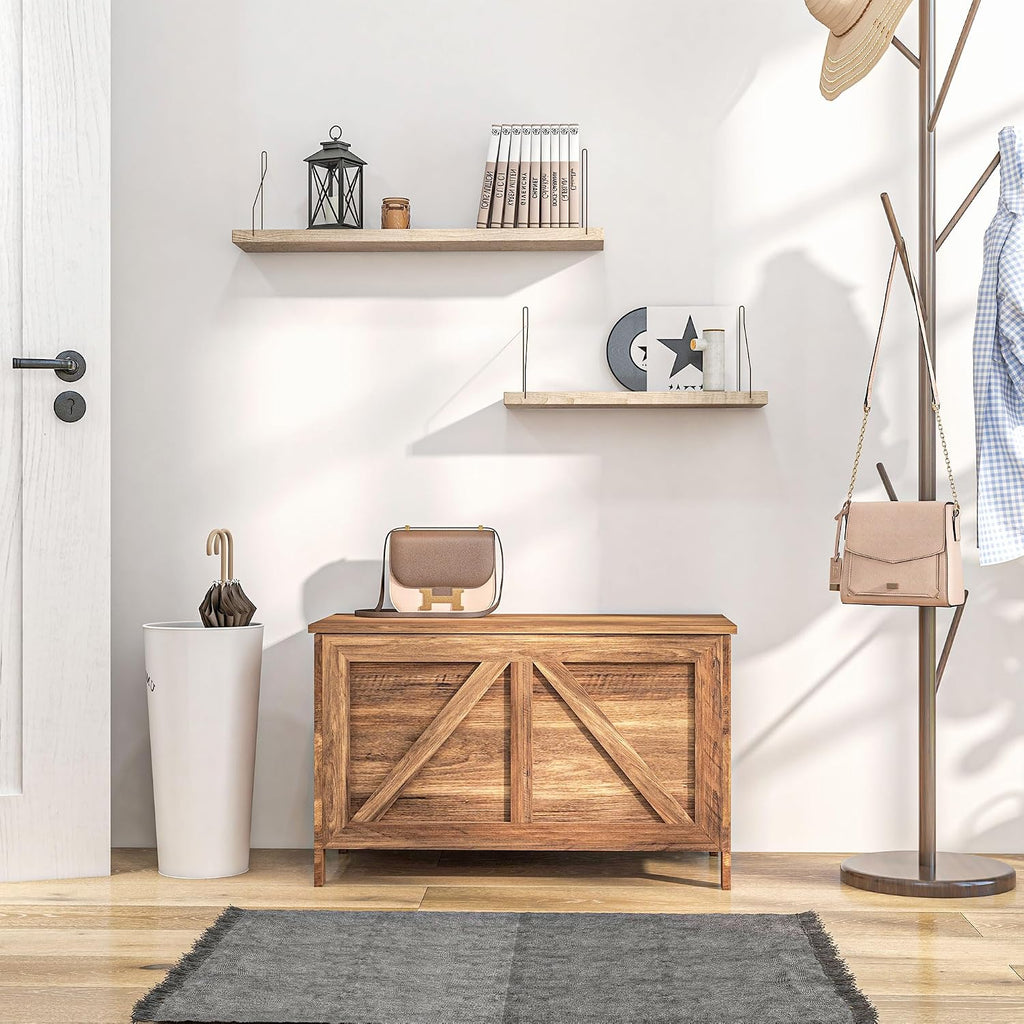 Farmhouse Lift Top Storage Bench