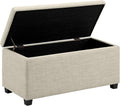 Upholstered Storage Ottoman Bench