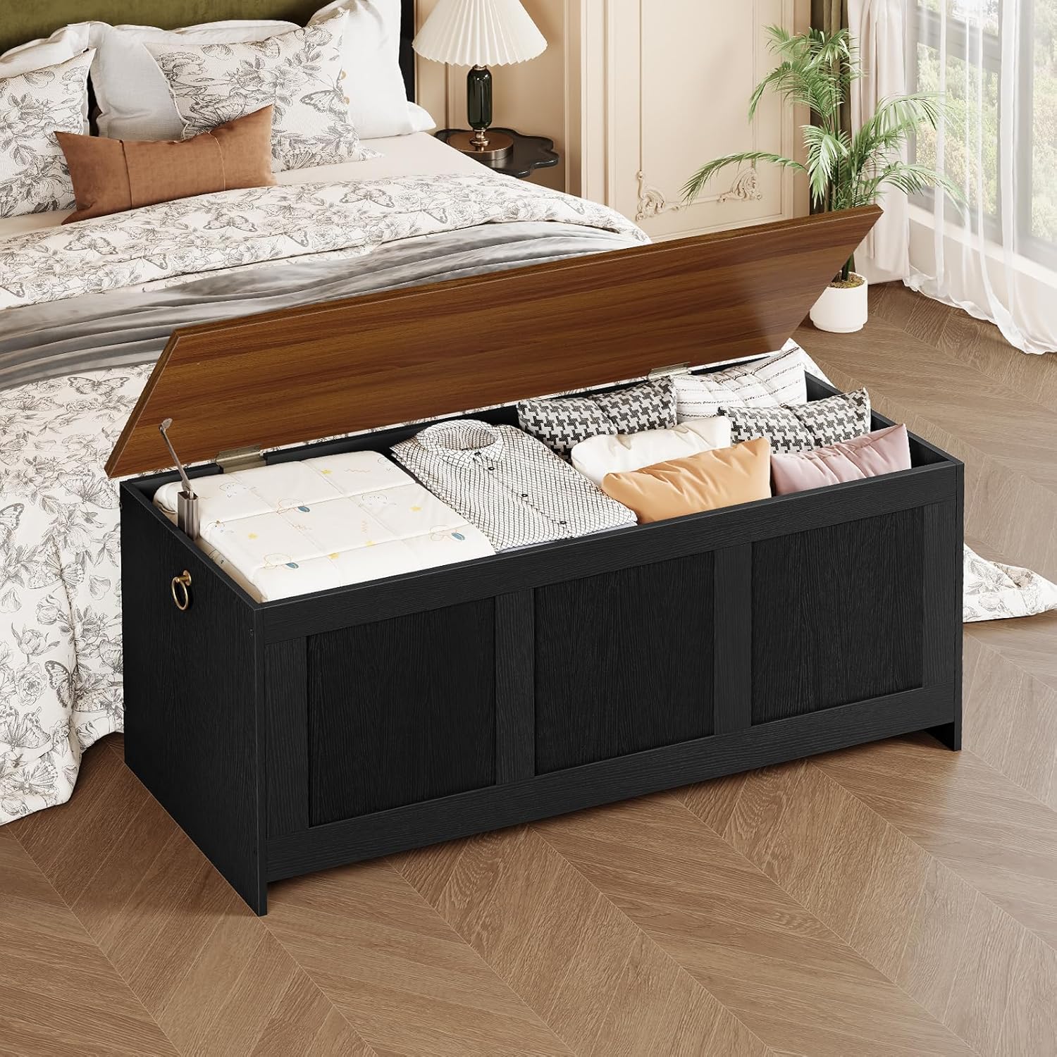 Lift Top Retro Storage Chest Bench