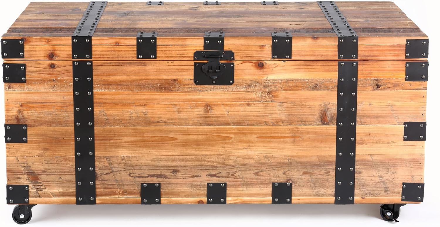 Wheeled Solid Wood Storage