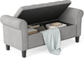 Tufted Arm Upholstered Storage Bench