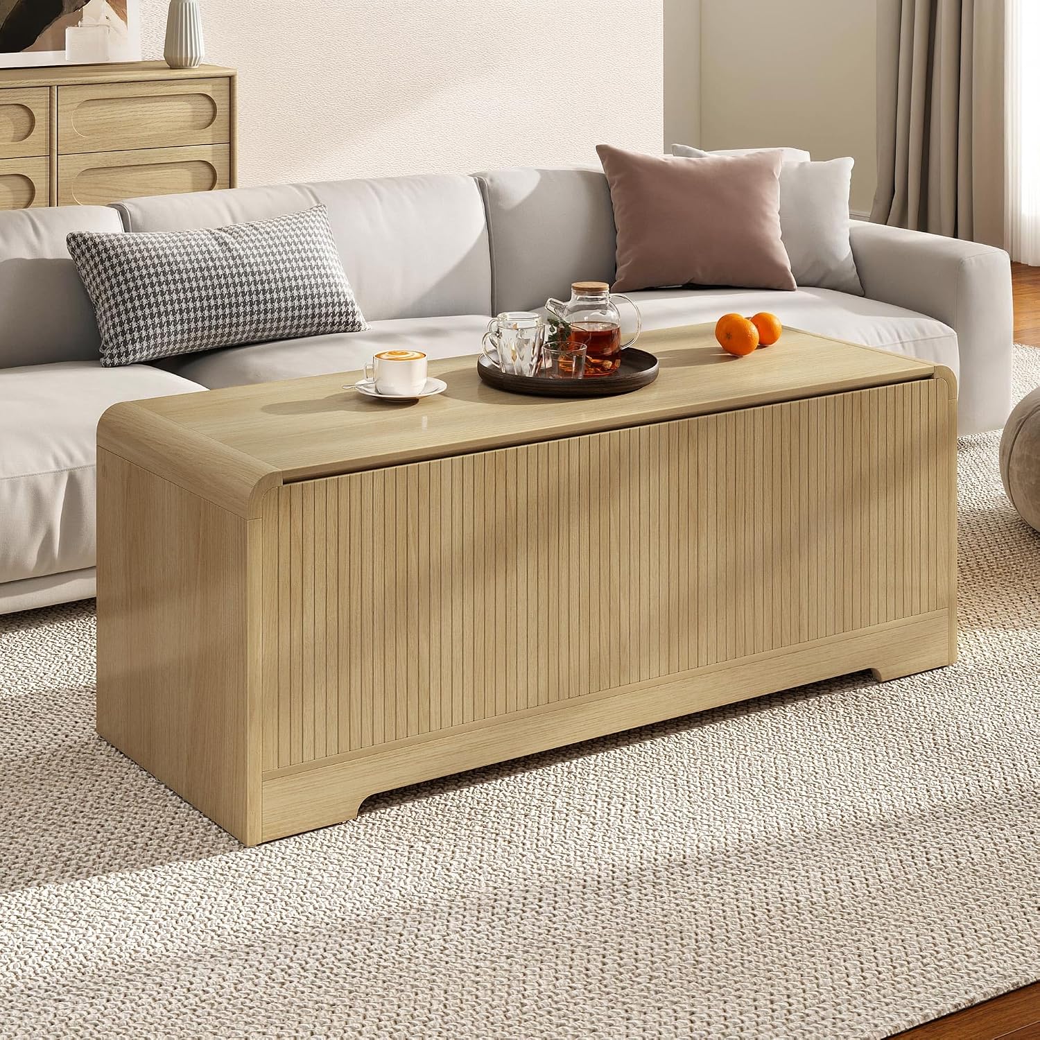 Lift Top Wooden Storage Chest