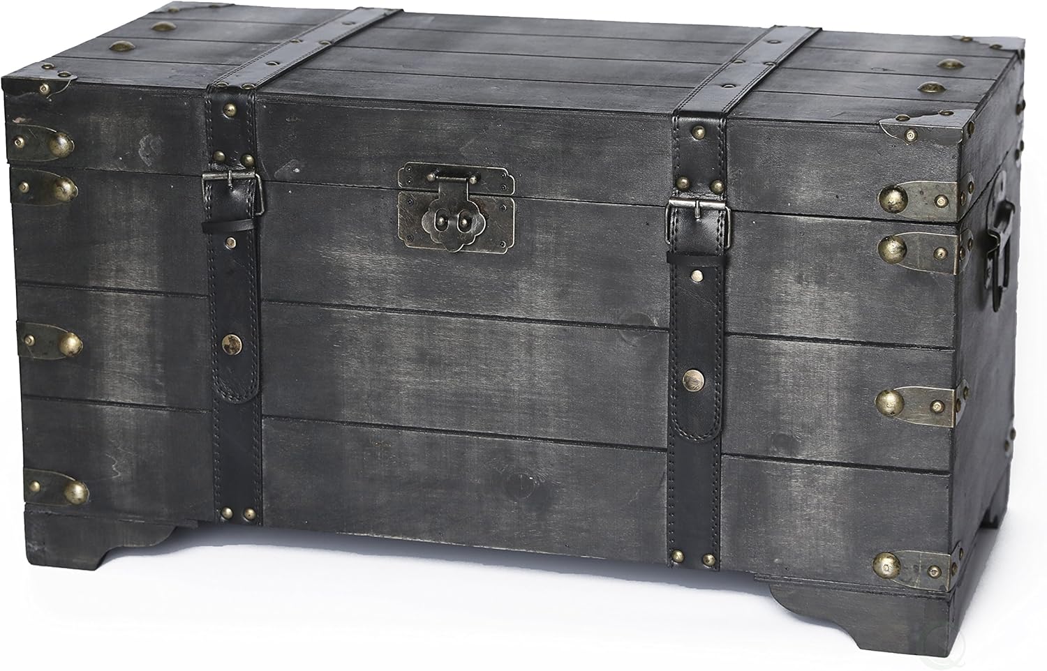 Distressed Wooden Storage Trunk