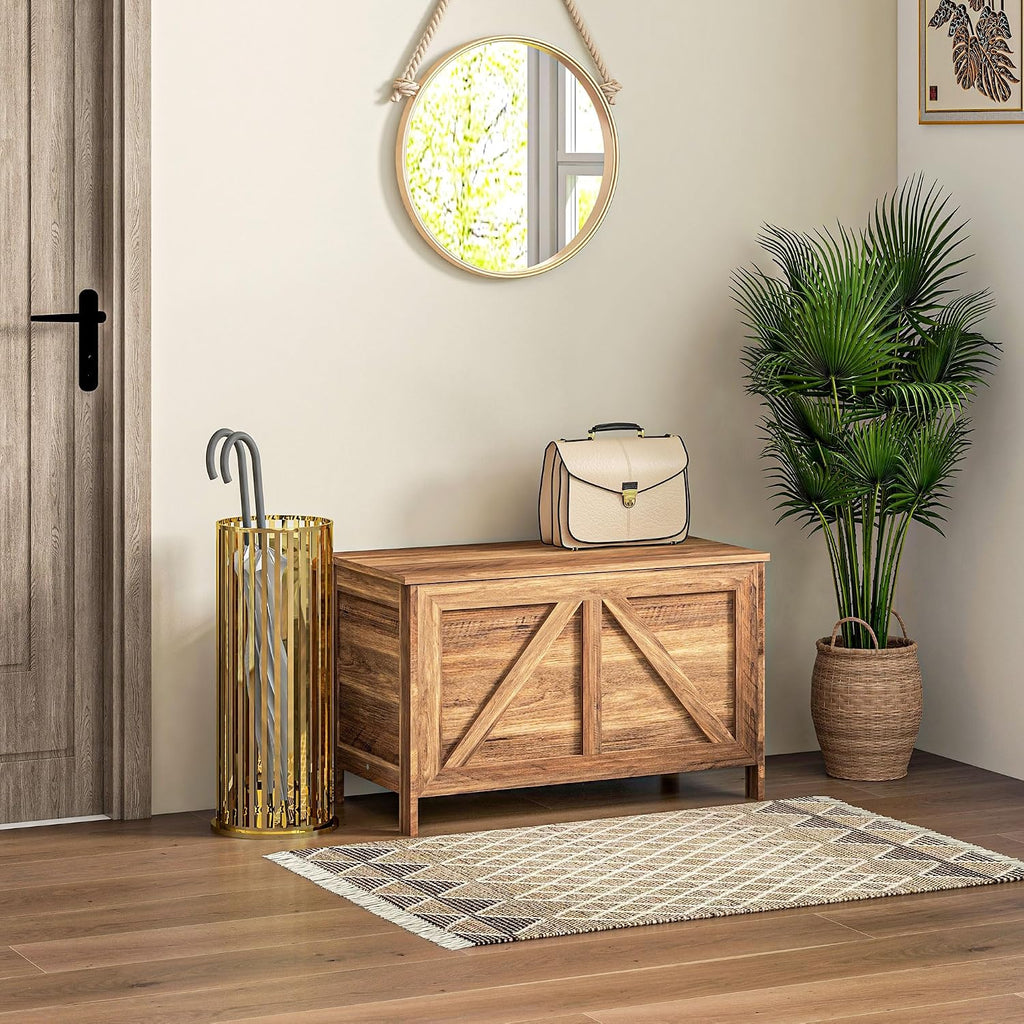 Farmhouse Lift Top Storage Bench